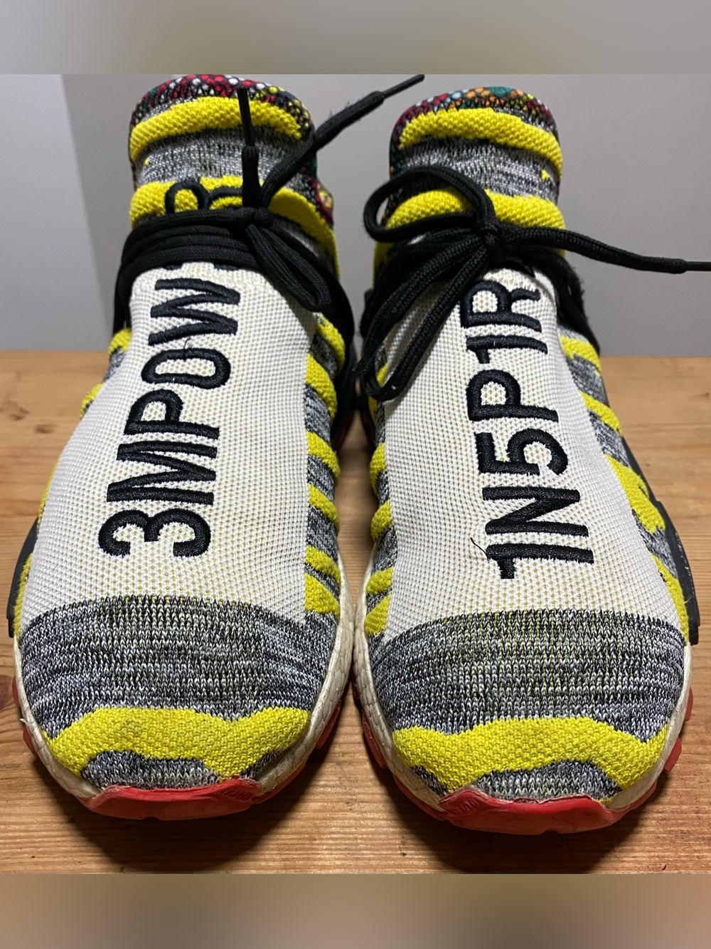 Adidas Pharrell NMD Hu Trail Solar Pack BB9527 Men’s 10 Human Race